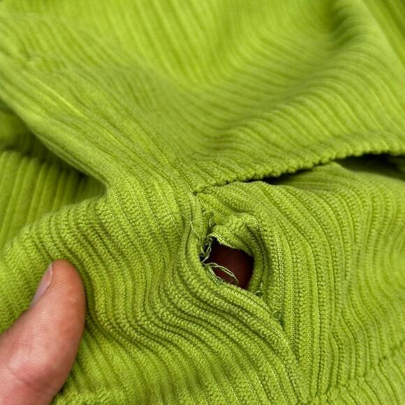 Green Ribbed Corduroy Pants - Picture 4 of 4